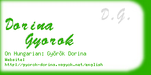 dorina gyorok business card